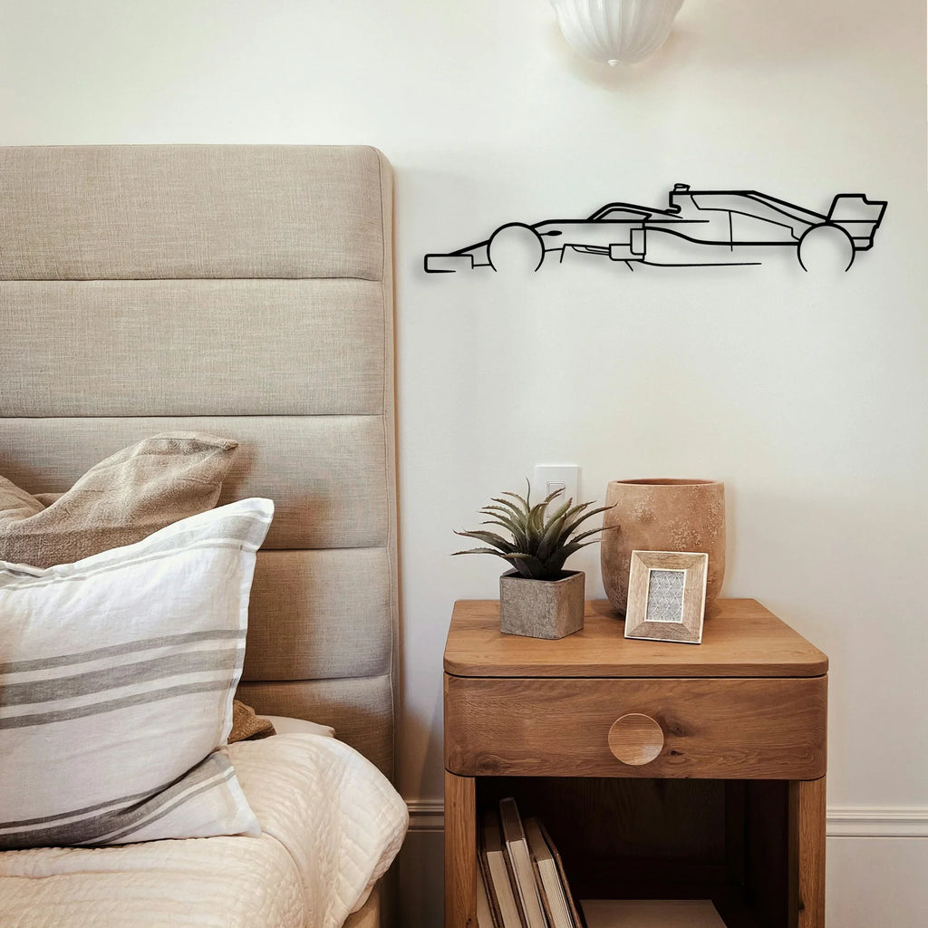 Formula ONE F1 Classic Silhouette Metal Wall Art - Tinvibe