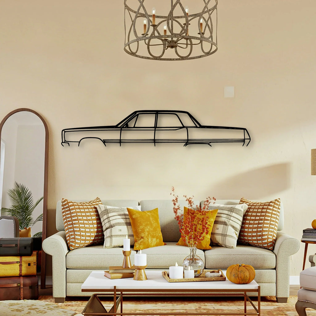 Fury 1967 Classic Silhouette Metal Wall Art - Tinvibe