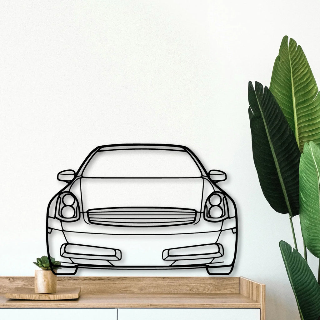 G35 2007 Classic Silhouette Metal Wall Art - Tinvibe