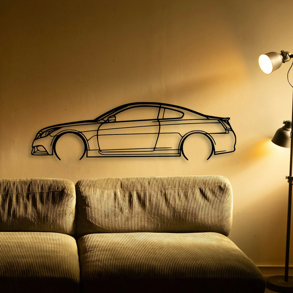 G37S 2008 Classic Silhouette Metal Wall Art - Tinvibe