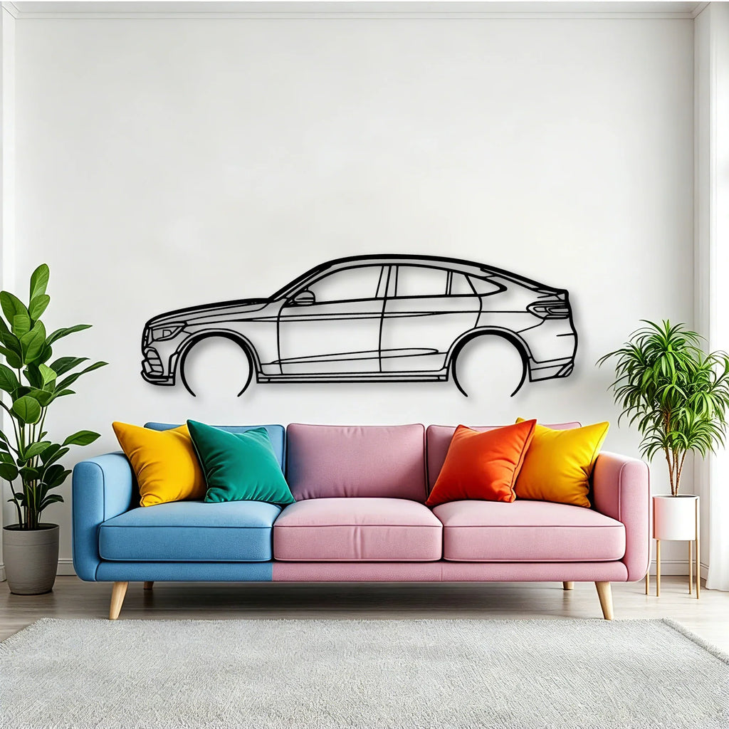 GLC Coupe Classic Silhouette Metal Wall Art - Tinvibe