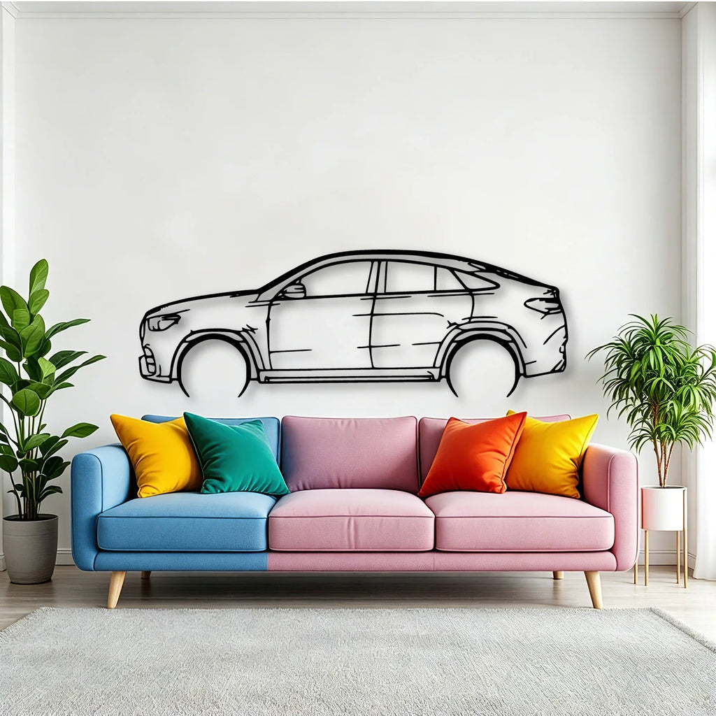 GLE 2021 Classic Silhouette Metal Wall Art - Tinvibe