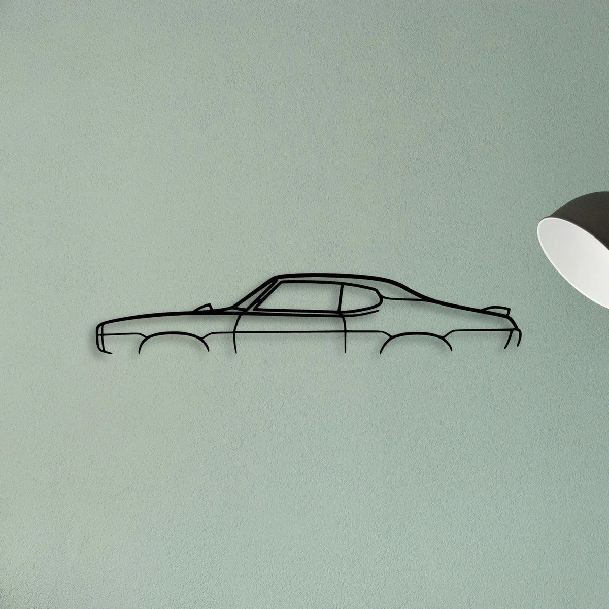GTO 1968 Classic Silhouette Metal Wall Art - Tinvibe