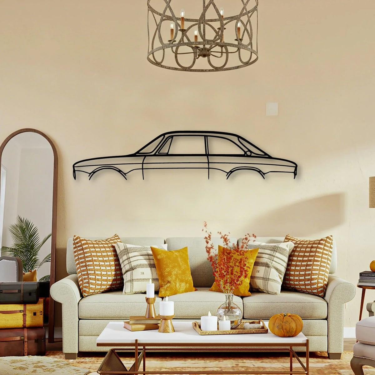 GT 1600 Junior 1975 Classic Silhouette Metal Wall Art - Tinvibe