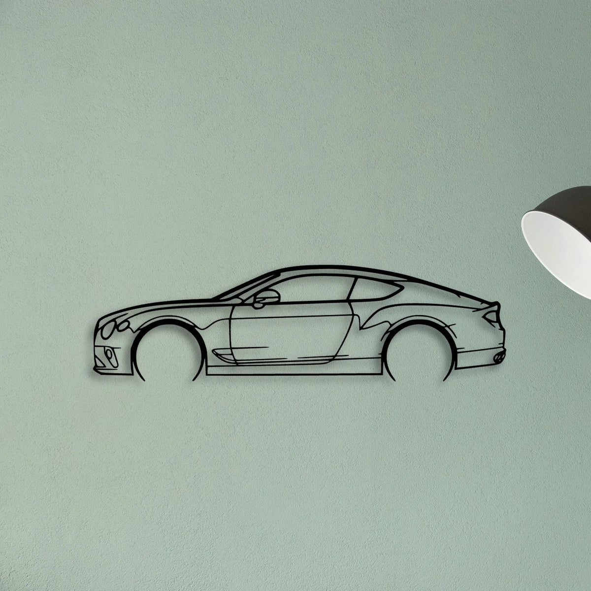 GT Continental 2 Classic Silhouette Metal Wall Art - Tinvibe