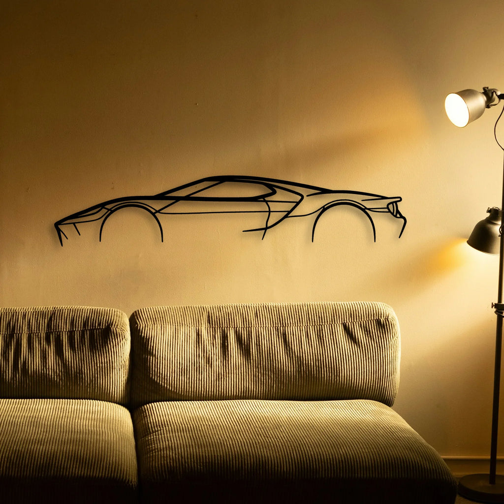 GT MK2 2 Classic Silhouette Metal Wall Art - Tinvibe
