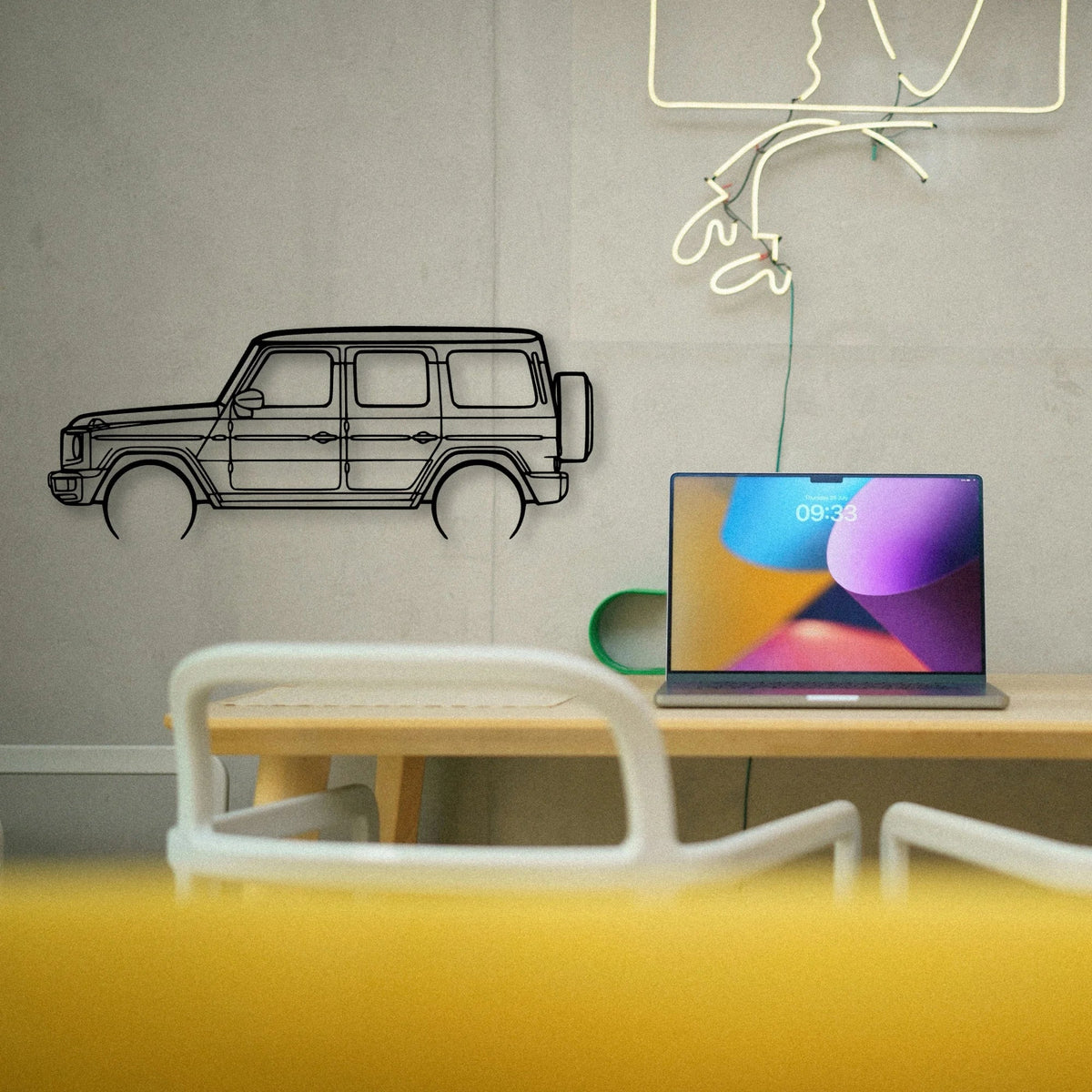 G Class 2020 Classic Silhouette Metal Wall Art - Tinvibe