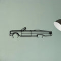 Galaxie 500 1963 Classic Silhouette Metal Wall Art - Tinvibe