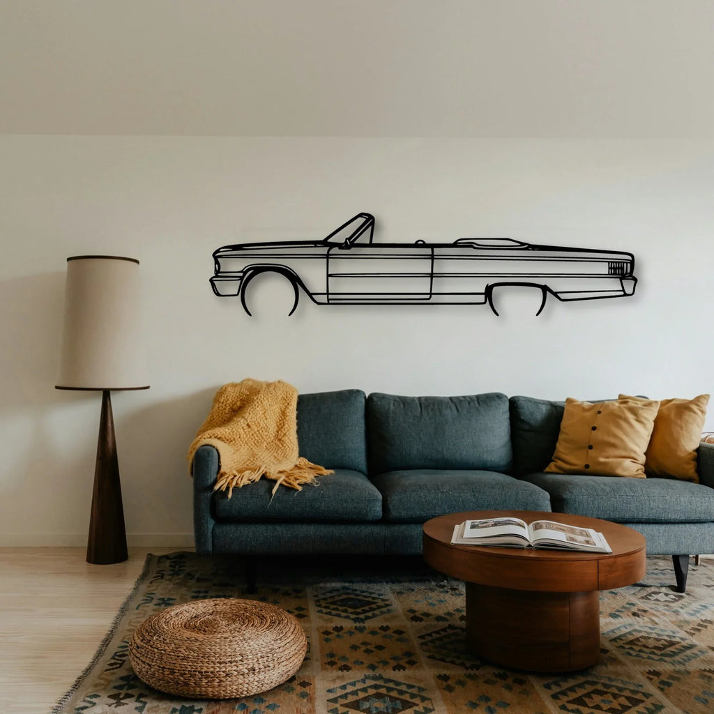 Galaxie 500 1963 Classic Silhouette Metal Wall Art - Tinvibe