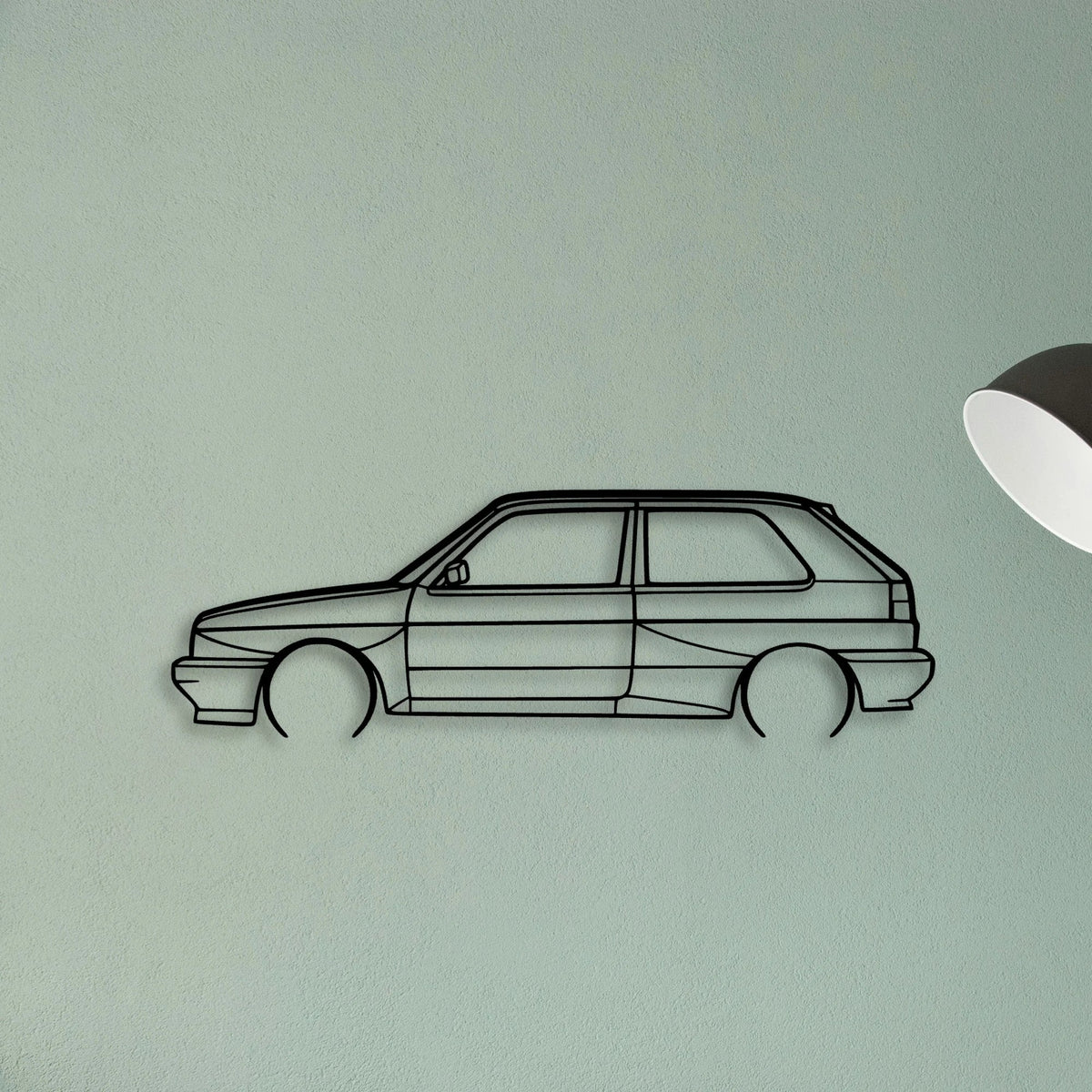 Golf Rallye Classic Silhouette Metal Wall Art - Tinvibe