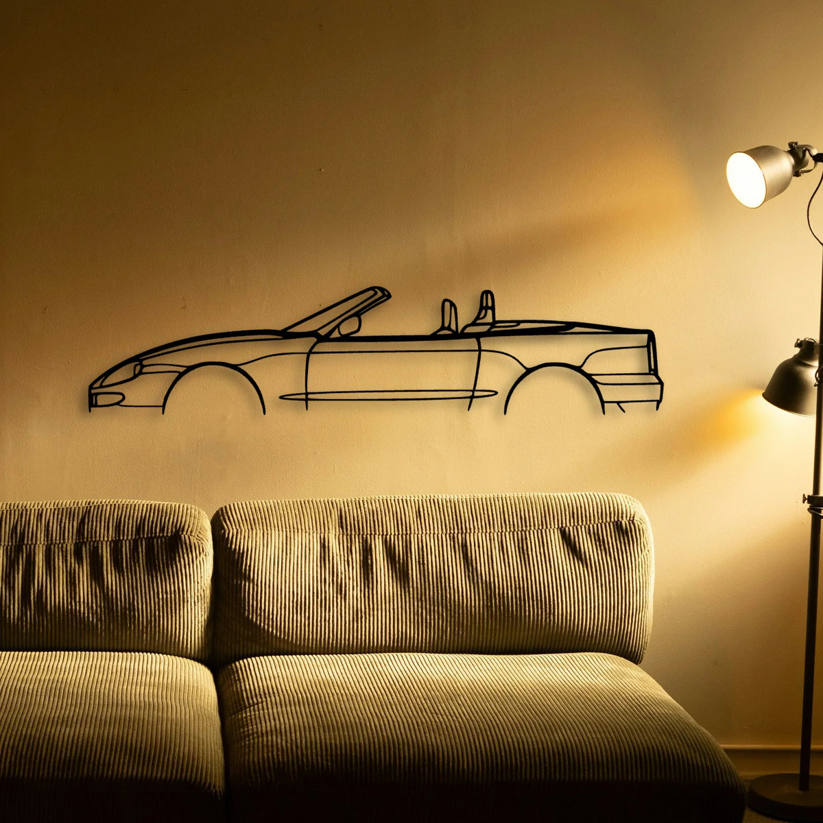 Gransport Spyder Classic Silhouette Metal Wall Art - Tinvibe