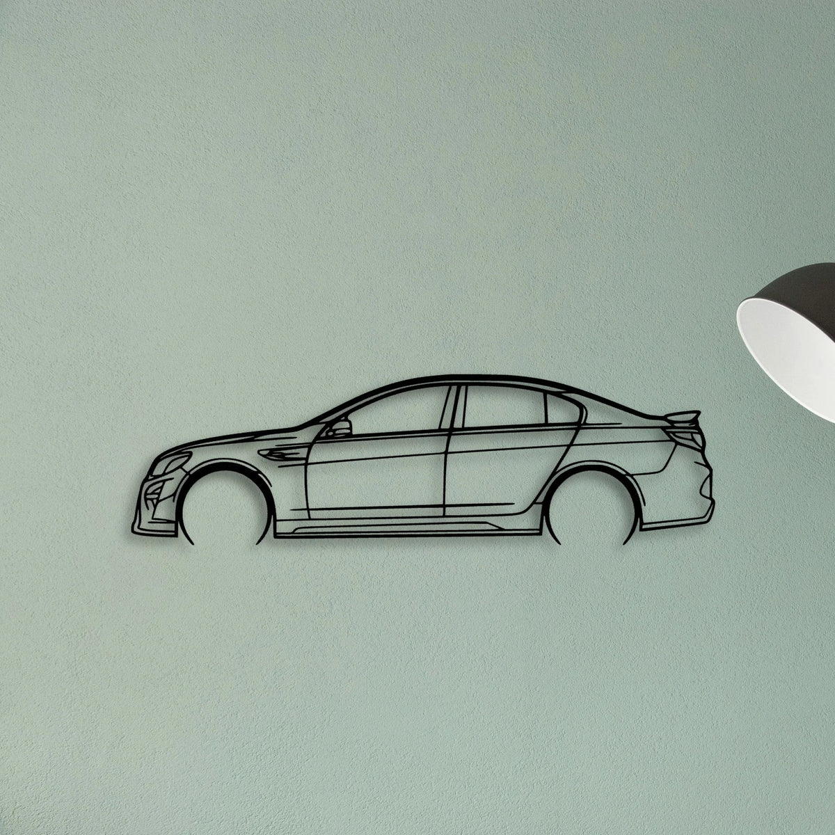 HSV GTSR 2017 Classic Silhouette Metal Wall Art - Tinvibe