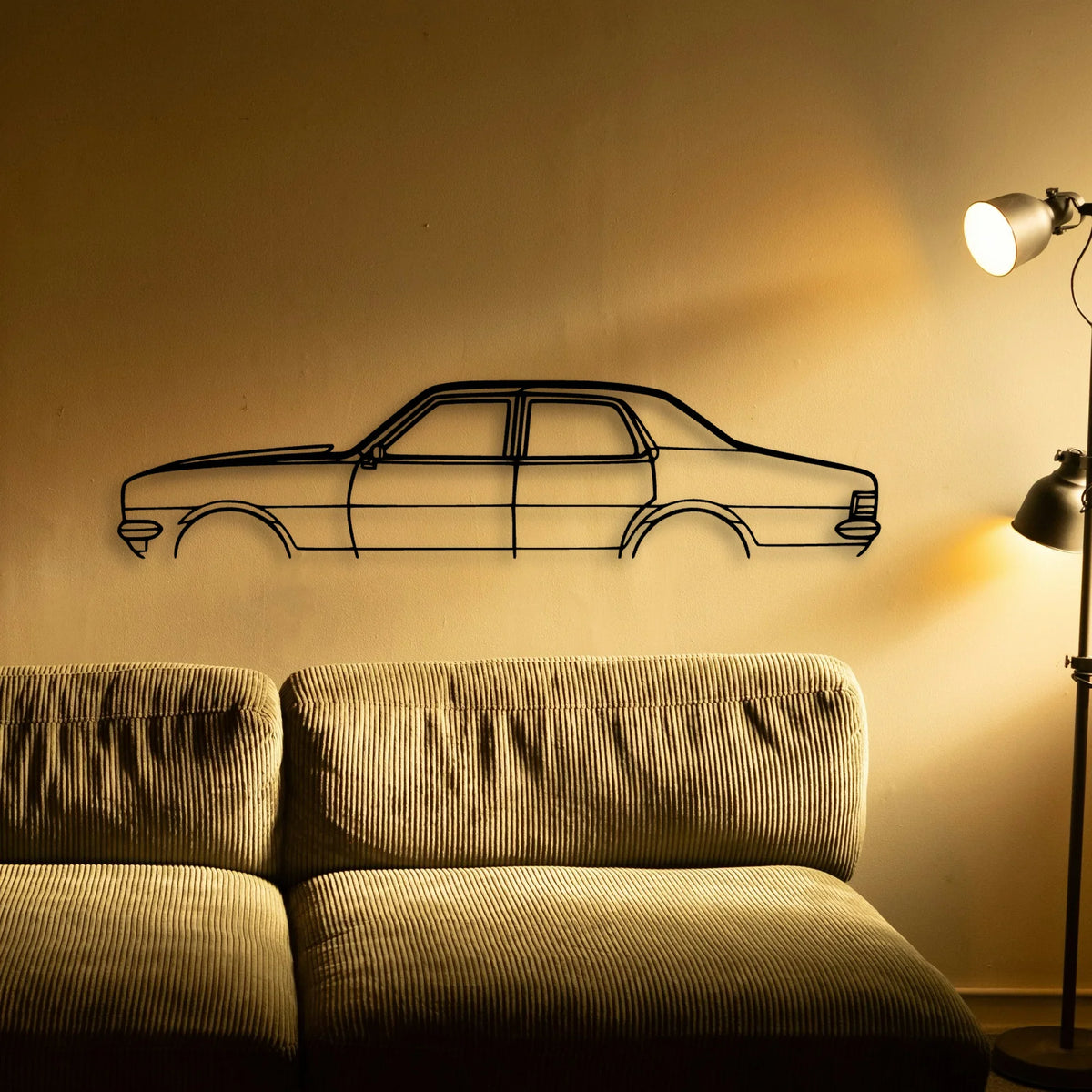 HT 1970 Classic Silhouette Metal Wall Art - Tinvibe