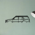 Hilux Surf 1996 Classic Silhouette Metal Wall Art - Tinvibe