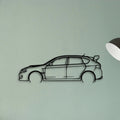 Impreza WRX 2013 Classic Silhouette Metal Wall Art - Tinvibe