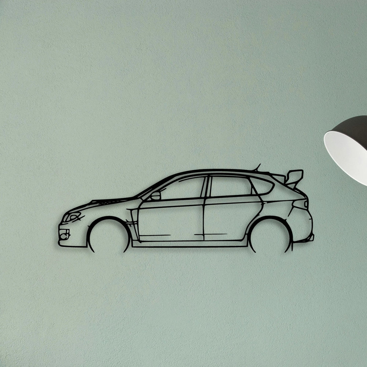 Impreza WRX 2013 Classic Silhouette Metal Wall Art - Tinvibe