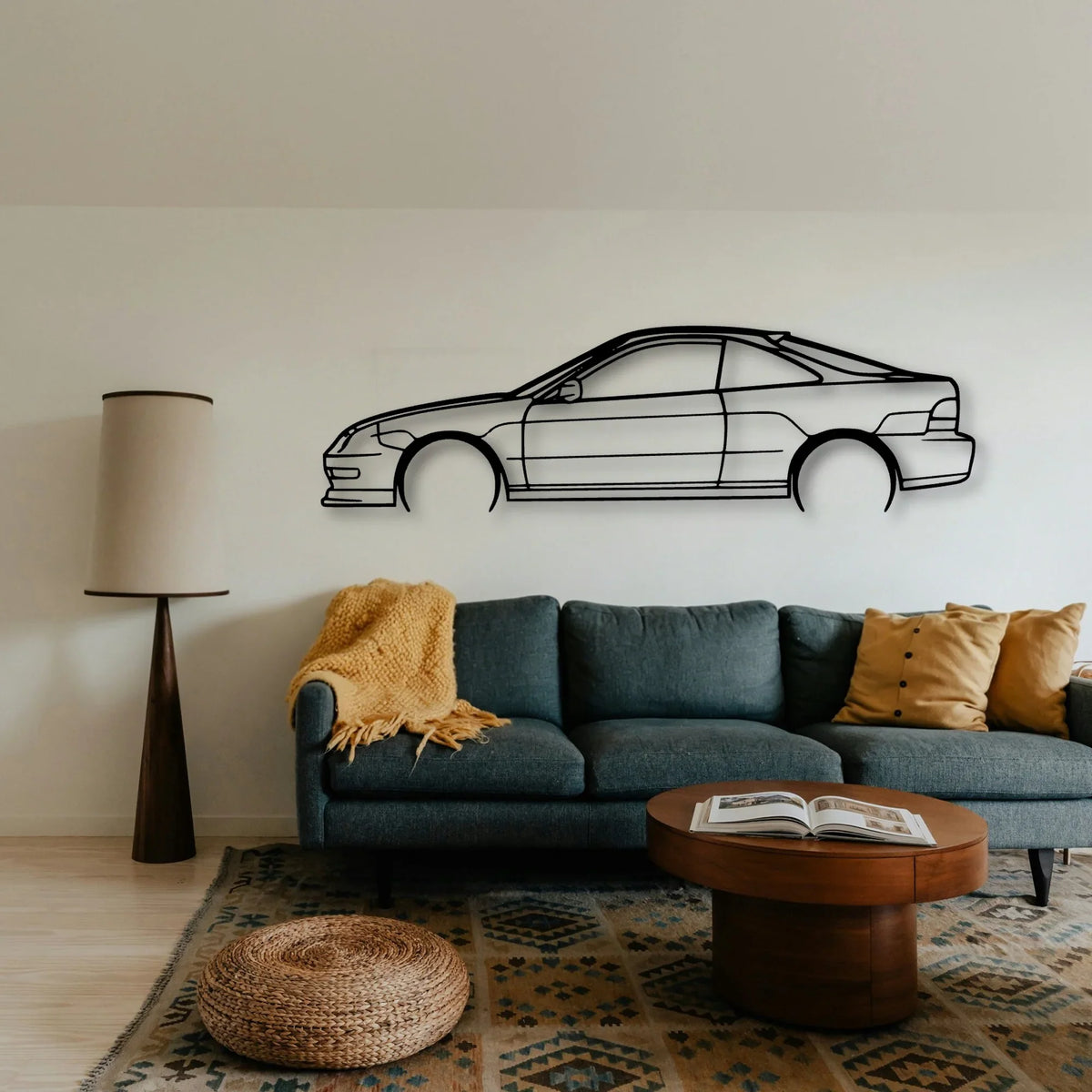 Integra GS R 1994 Classic Silhouette Metal Wall Art - Tinvibe