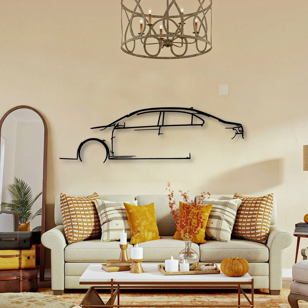 Jetta 2017 Classic Silhouette Metal Wall Art - Tinvibe