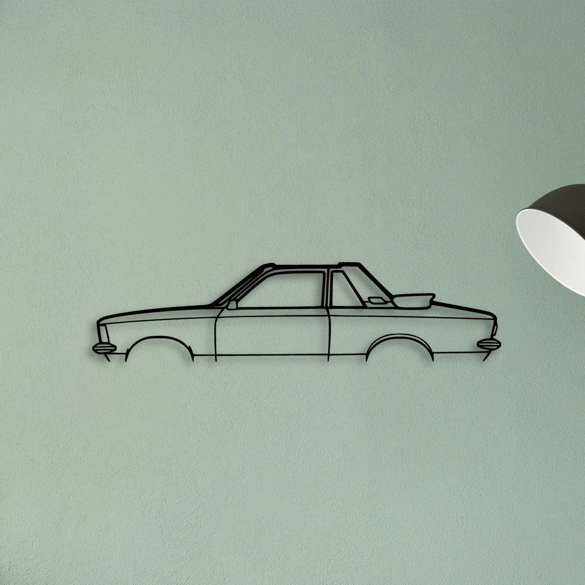 Kadett C Aero 1978 Classic Silhouette Metal Wall Art - Tinvibe