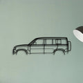 Land Defender D110 Classic Silhouette Metal Wall Art - Tinvibe