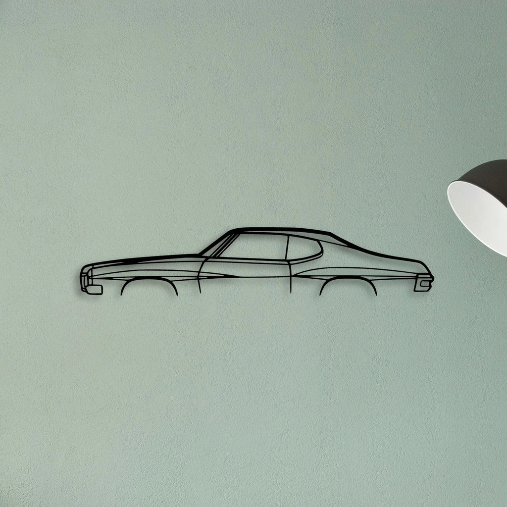 Lemans 1970 Classic Silhouette Metal Wall Art - Tinvibe