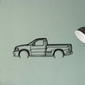 Lightning SV F150 2004 Classic Silhouette Metal Wall Art - Tinvibe