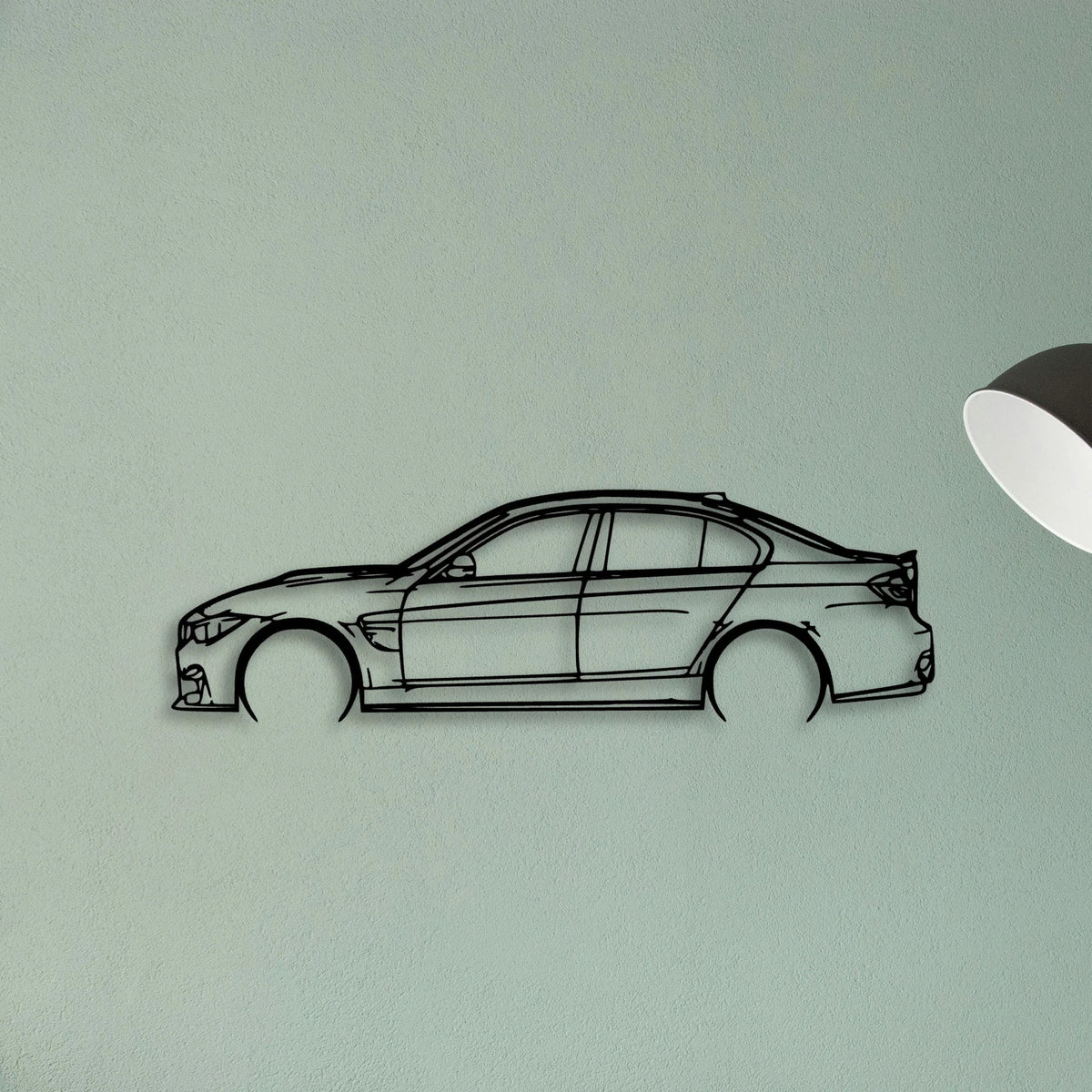 M3 CS 2018 Classic Silhouette Metal Wall Art - Tinvibe