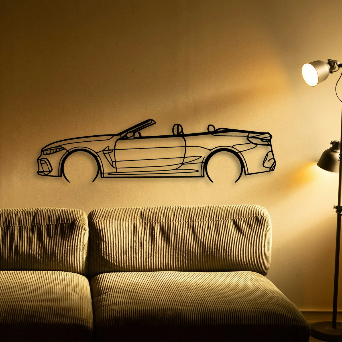 M8 Competition 2 Classic Silhouette Metal Wall Art - Tinvibe