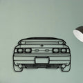 MR2 1993 Classic Silhouette Metal Wall Art - Tinvibe