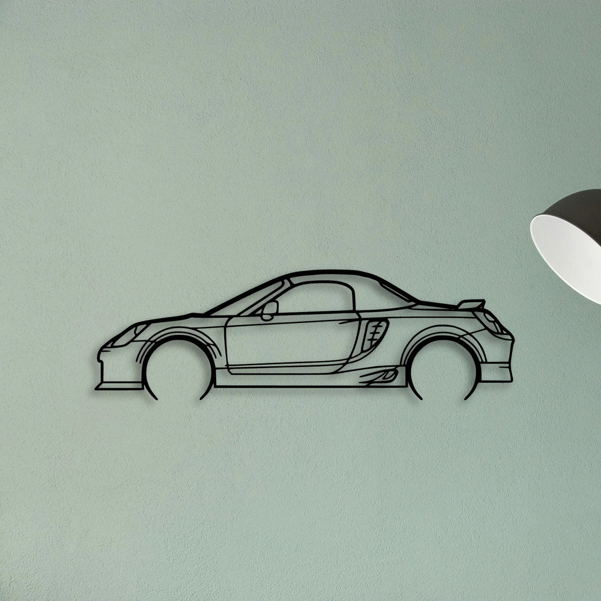 MR2 2005 Classic Silhouette Metal Wall Art - Tinvibe
