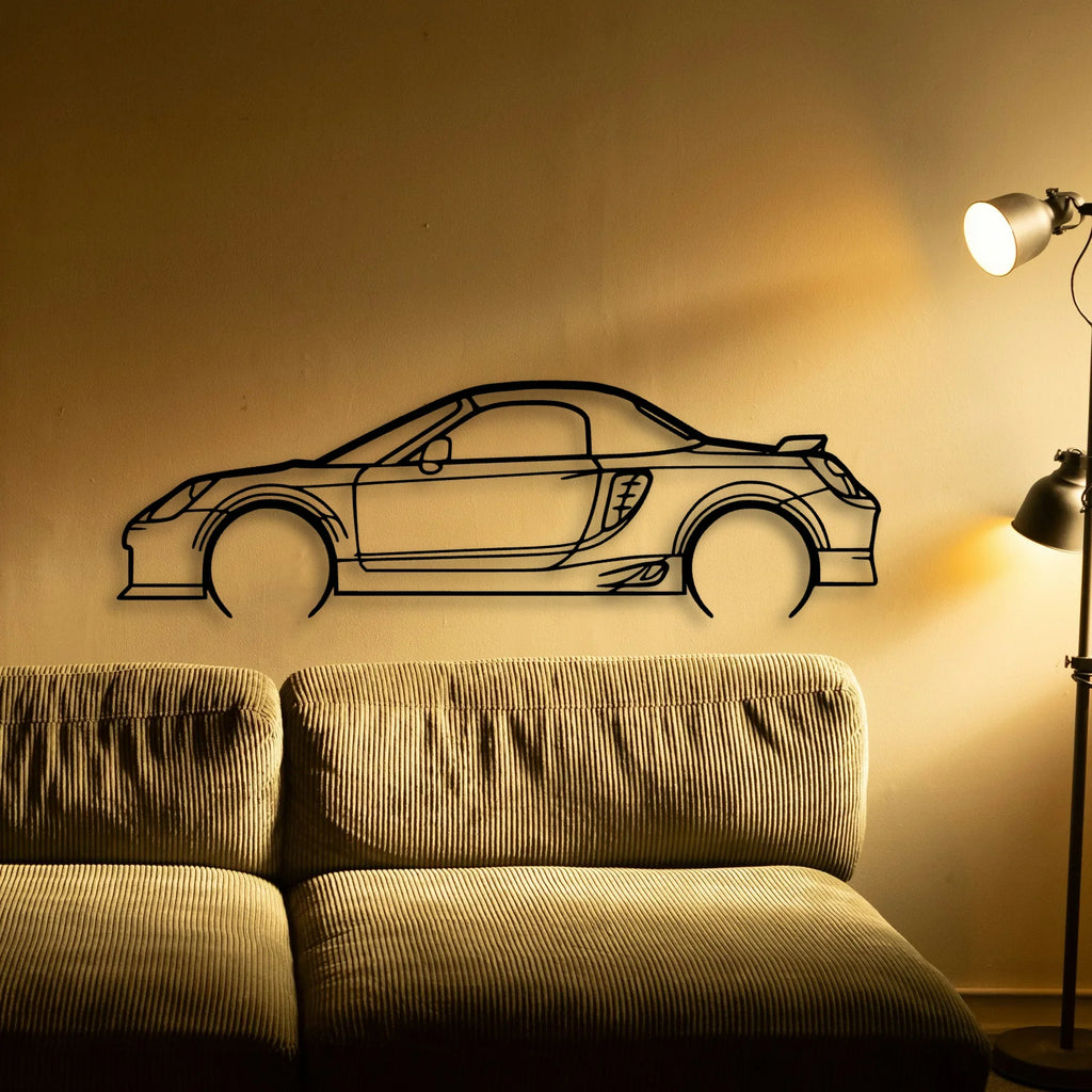 MR2 2005 Classic Silhouette Metal Wall Art - Tinvibe
