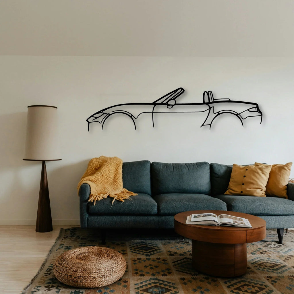 MX 5 ND Classic Silhouette Metal Wall Art - Tinvibe
