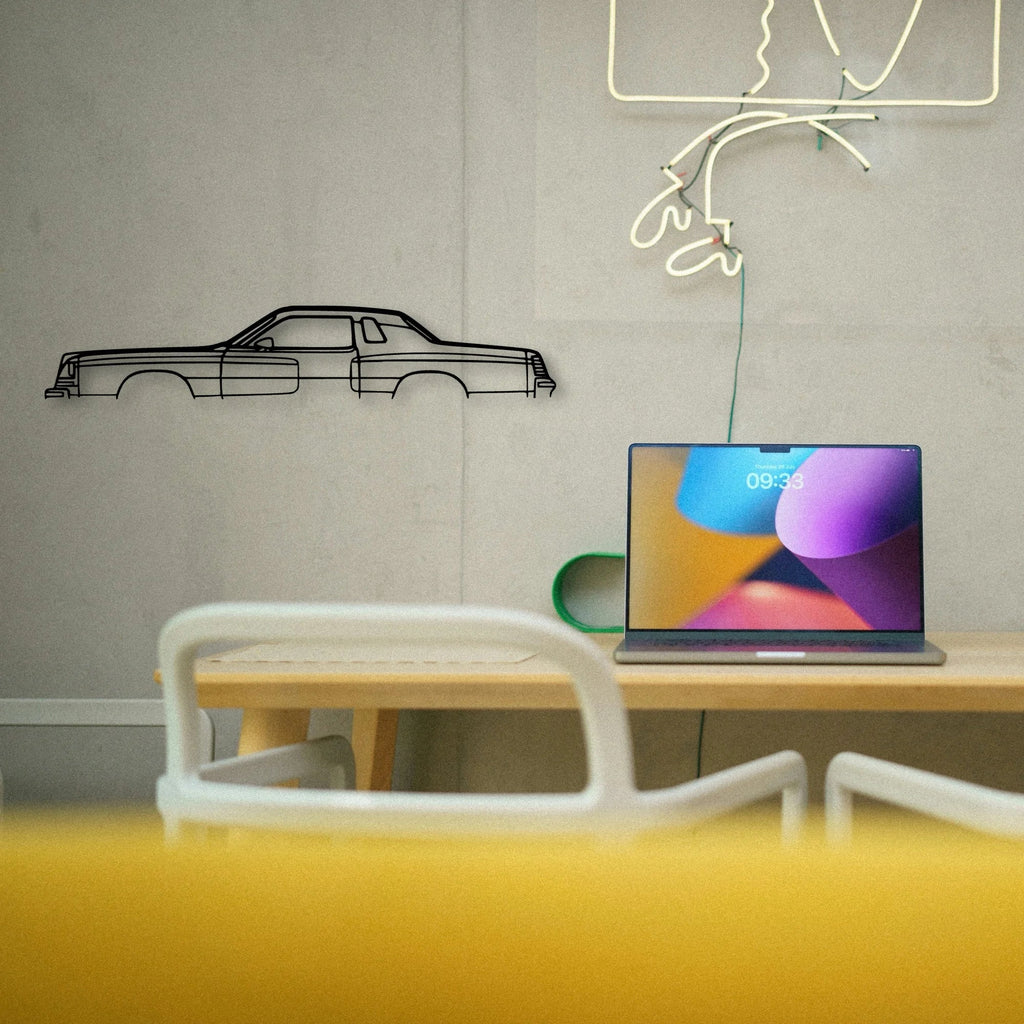 Magnum 1979 Classic Silhouette Metal Wall Art - Tinvibe