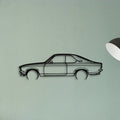 Manta GT Black Magic Classic Silhouette Metal Wall Art - Tinvibe
