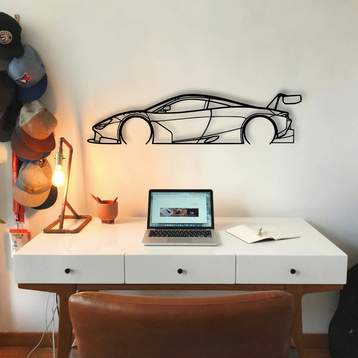 MCL GT3 Classic Silhouette Metal Wall Art - Tinvibe