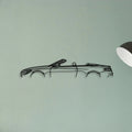 Mercedes S63 AMG Cabrio Classic Silhouette Metal Wall Art - Tinvibe