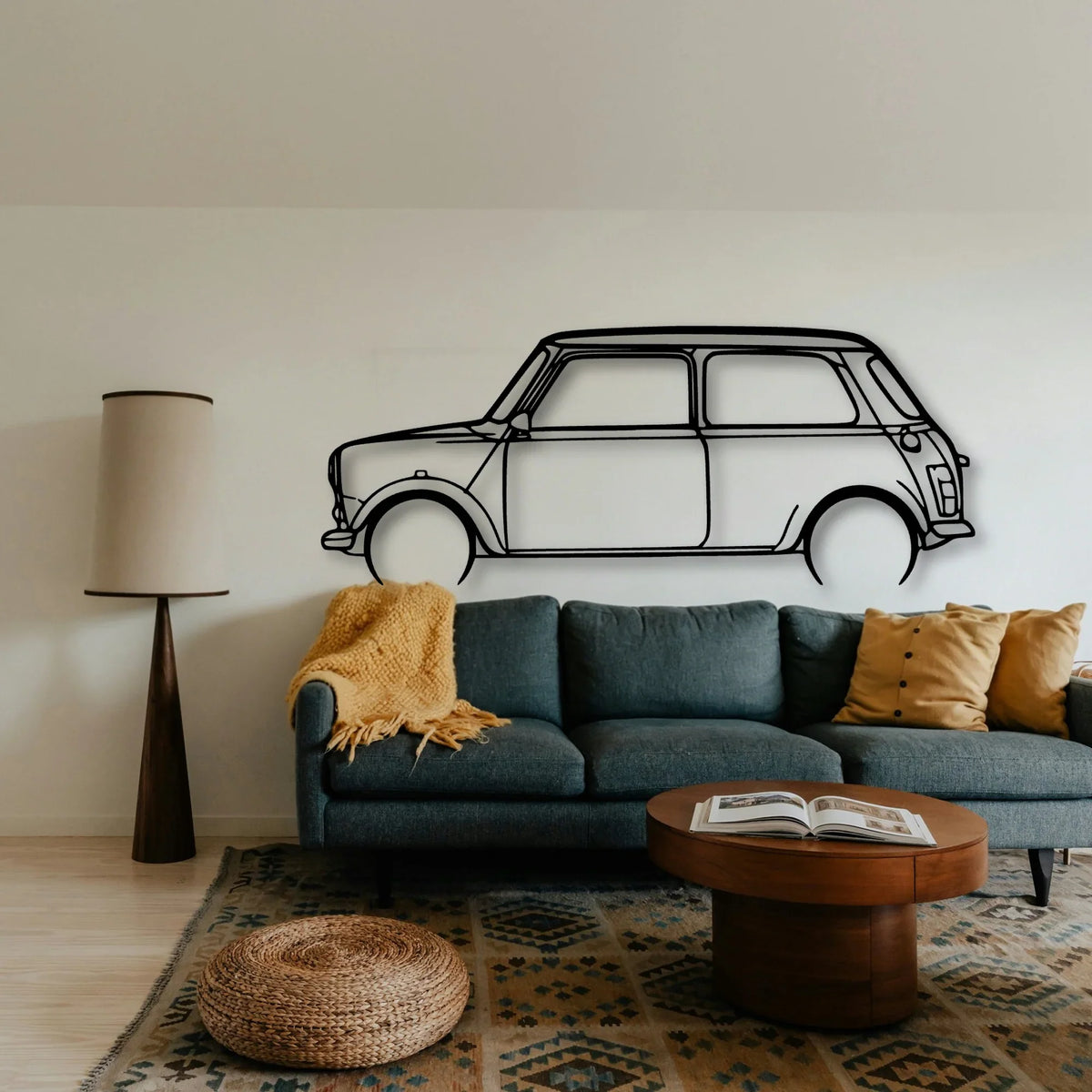 Mini 1995 Classic Silhouette Metal Wall Art - Tinvibe