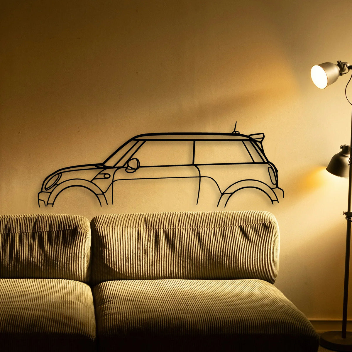 Mini GP2 2013 Classic Silhouette Metal Wall Art - Tinvibe