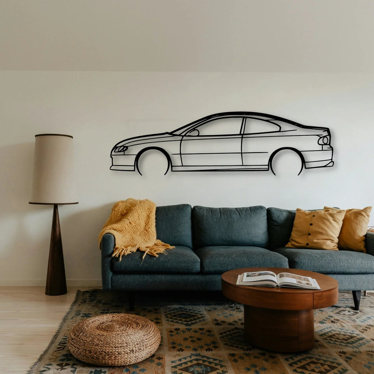 Monaro V8 Classic Silhouette Metal Wall Art - Tinvibe