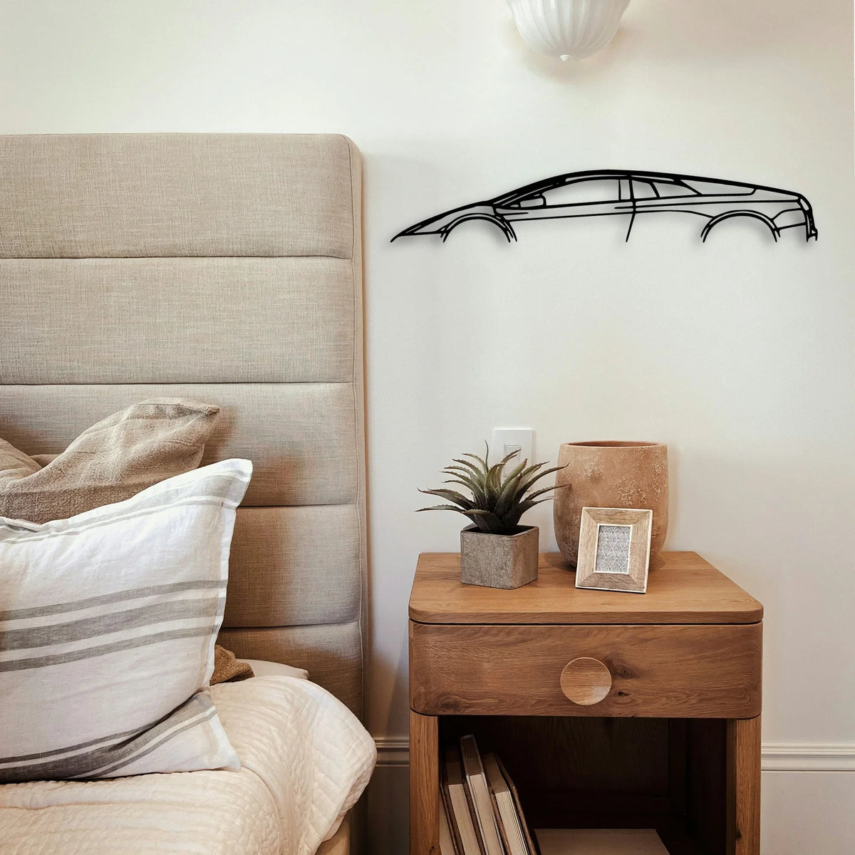 Murcielago 2007 Classic Silhouette Metal Wall Art - Tinvibe