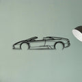 Murcielago Roadster 2008 Classic Silhouette Metal Wall Art - Tinvibe