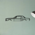 Mustang 1965 2 Classic Silhouette Metal Wall Art - Tinvibe