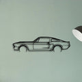 Mustang 1967 Classic Silhouette Metal Wall Art - Tinvibe