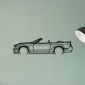 Mustang GT500 2008 Cabrio Classic Silhouette Metal Wall Art - Tinvibe