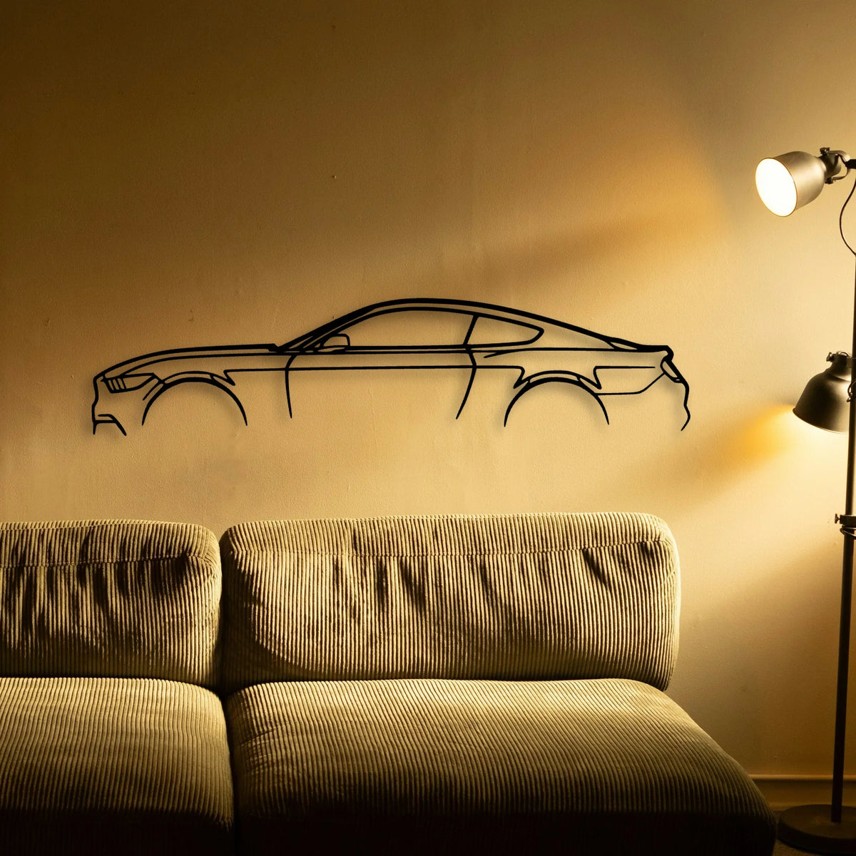 Mustang GT S550 Classic Silhouette Metal Wall Art - Tinvibe