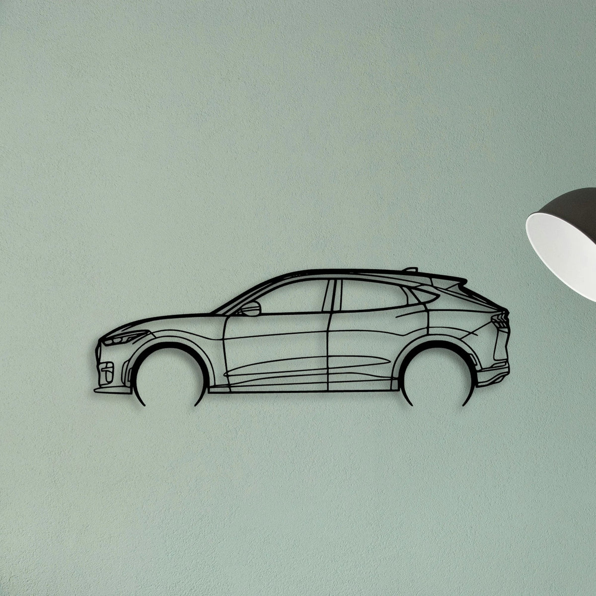 Mustang Mach E GT 2 Classic Silhouette Metal Wall Art - Tinvibe