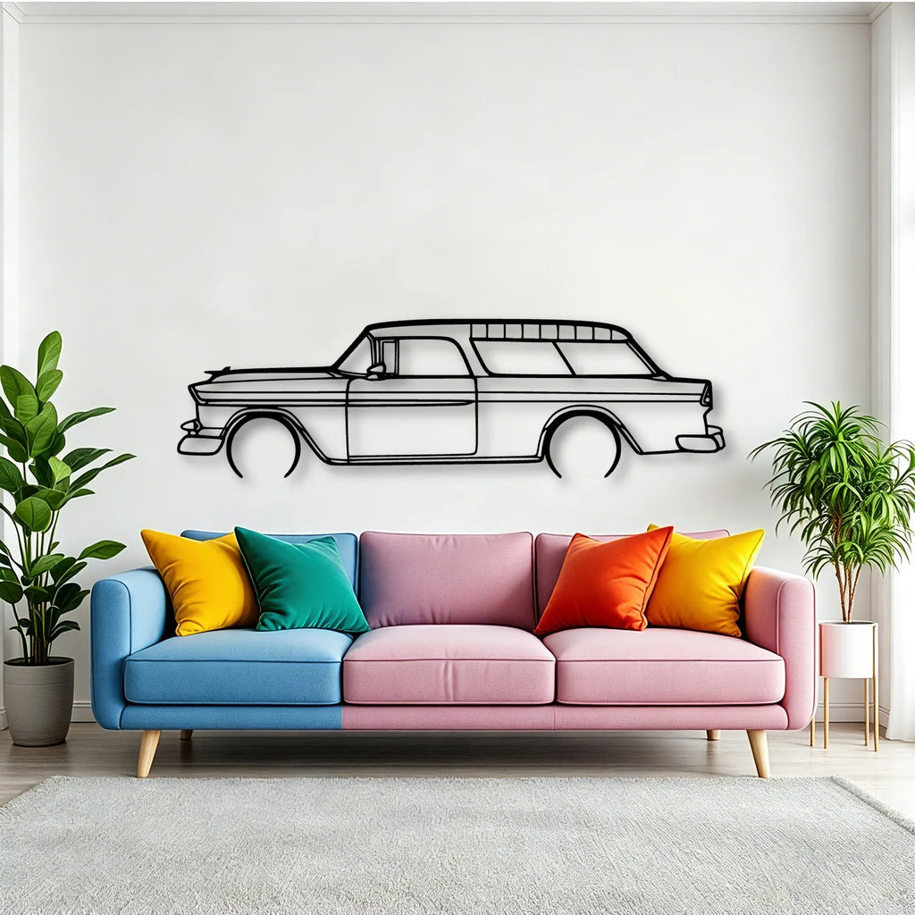 Nomad 1955 Classic Silhouette Metal Wall Art - Tinvibe