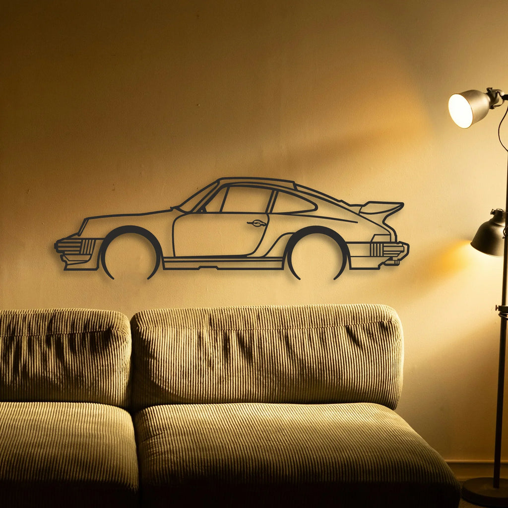 PORSCHE Classic Silhouette Metal Wall Art - Tinvibe