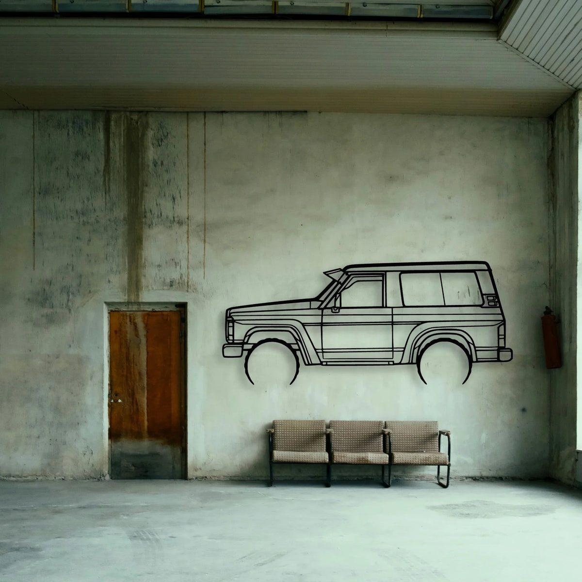 Patrol GQ 1988 Classic Silhouette Metal Wall Art - Tinvibe