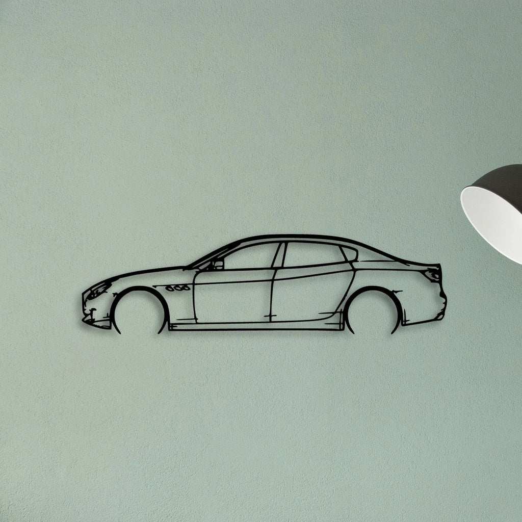 Quattroporte SQ4 2015 Classic Silhouette Metal Wall Art - Tinvibe